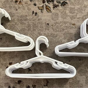 Pack of 39 kids  White Plastic Clothing Hangers